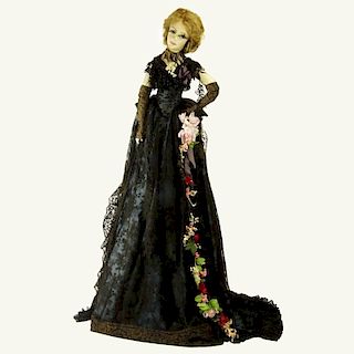 1985 Michele Prasil Doll, Dressed In Chantilly Lace Gown,