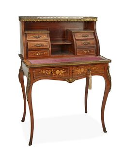 A French marquetry writing desk