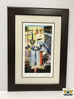After Salvador Dali The Invisible Man Lithograph