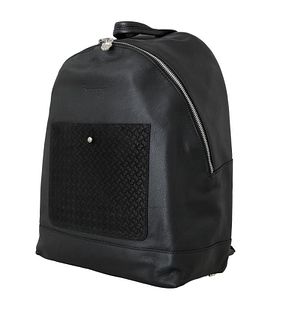 BILLIONAIRE ITALIAN COUTURE BLACK LEATHER BACKPACK BAG