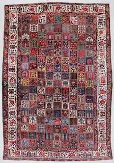 Mansion-Size Baktiari Garden Carpet: 12'4" x 18'6" (376 x 564 cm)