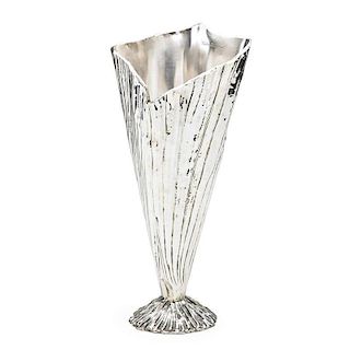 MICHELE OKA DONER; CHRISTOFLE Silver vase