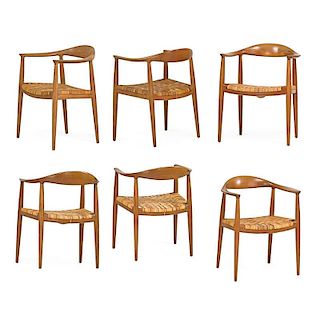 HANS WEGNER Set of six The Chair