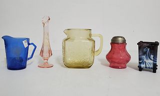 Collection of (5) Vintage Glassware Pieces