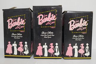 (3)"From Barbie with Love" by Enesco Figurines