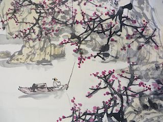 Chinese Painting Of A River Scene