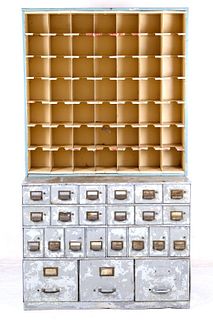 USPS Metal Cabinet & Metal Apothecary Cabinet
