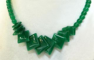 Square Jade Necklace
