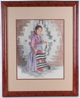 1998 Margie Jackson (1934-2021) Navajo Rug Display