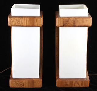 Mid-Century Modern Box Table Lamps 1950-60's
