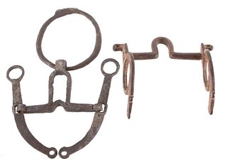 Early Handmade Spanish Vaquero Bridle Bits