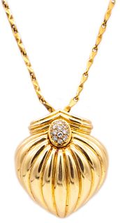 Boucheron Paris Diamonds & 18k Gold Pendant-brooch
