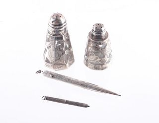 Sterling Silver Pencils & Taxco, Mexico Shakers