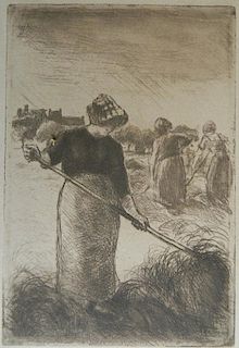 Camille Pissarro etching
