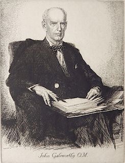 Edmund J. Sullivan etching