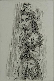 Isabel Bishop etching