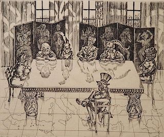 Helen King Boyer etching and drypoint