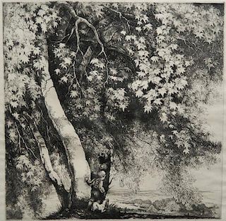 Mildred Bryant Brooks etching and drypoint