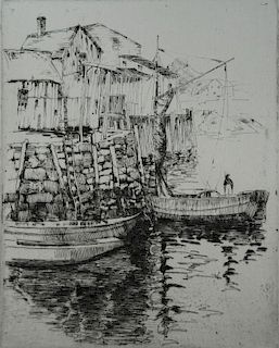 Alfred Hutty drypoint