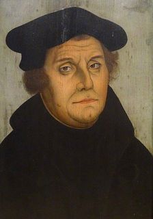 Portrait Of Martin Luther Old Master Lucas Cranach The