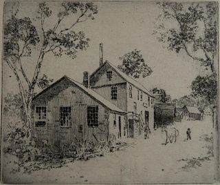 Hubert Morley etching