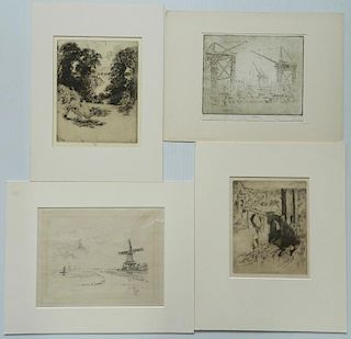 Joseph Pennell 4 prints