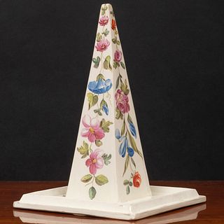 Wedgwood Enameled 'Queen's Ware' Pyramidal Jelly Mold Core