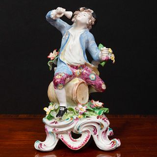 Bow Porcelain Allegorical Figure of 'Taste'