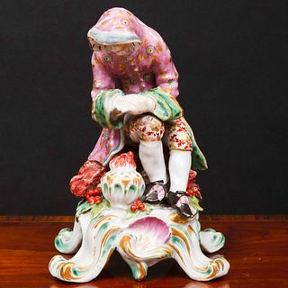 Bow Porcelain Allegorical Figure of 'Winter'