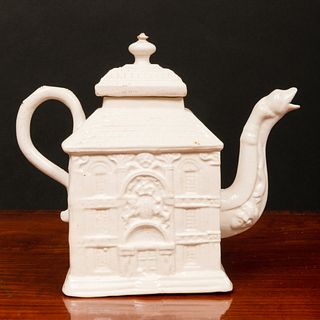 Staffordshire Salt Glazed Earthenware 'Cast House' Teapot and Cover