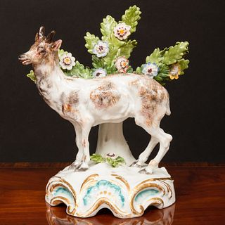 Porcelain Bocage Goat Group, Possibly Samson
