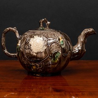 Staffordshire Glazed Earthenware Teapot and Cover