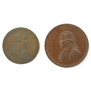 Grp: 2 Washington 1795 Half Penny and Cent
