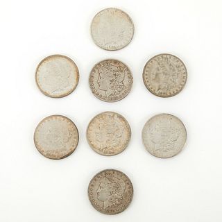 Grp: 8 Morgan Dollar Coins