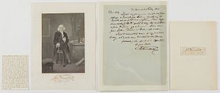 Jonathan Trumbull Autograph w/ Letter & Stamps 