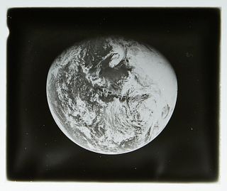 Rare NASA Glass Plate Positive Earth Slide