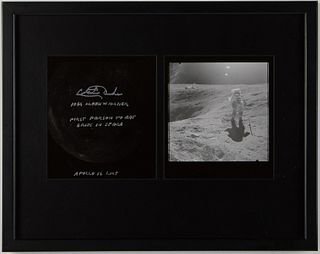 Signed NASA Photo by Astronaut Charlie Duke
