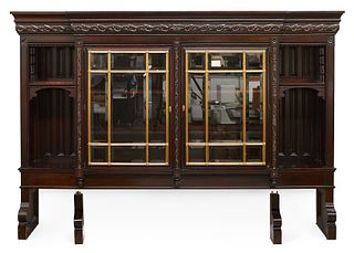 American Renaissance Revival Mahogany Bookcase