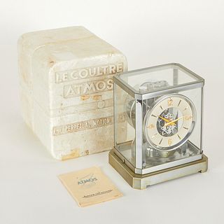 Jaeger LeCoultre Silver Atmos Clock
