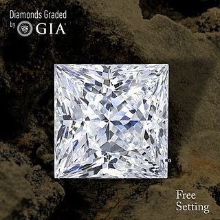 5.06 ct, F/VS1, Princess cut GIA Graded Diamond. Appraised Value: $552,100 