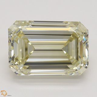 3.52 ct, Natural Fancy Light Brownish Yellow Even Color, VVS1, Emerald cut Diamond (GIA Graded), Appraised Value: $49,700 