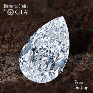5.41 ct, D/FL, TYPE IIa Pear cut GIA Graded Diamond. Appraised Value: $1,330,800 