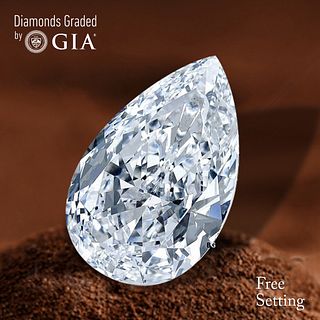 5.01 ct, D/FL, TYPE IIa Pear cut GIA Graded Diamond. Appraised Value: $1,232,400 
