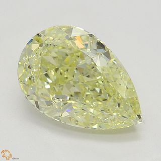 2.71 ct, Natural Fancy Yellow Even Color, VS1, Pear cut Diamond (GIA Graded), Appraised Value: $70,500 