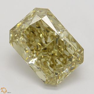 3.04 ct, Natural Fancy Brownish Yellow Even Color, VS1, Radiant cut Diamond (GIA Graded), Appraised Value: $50,400 