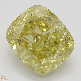 5.18 ct, Natural Fancy Brownish Yellow Even Color, VS2, Cushion cut Diamond (GIA Graded), Appraised Value: $123,100 