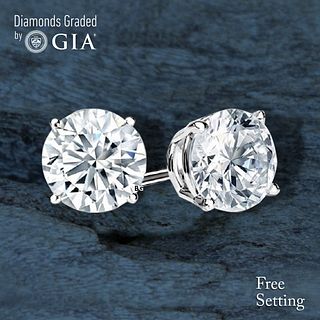 6.02 carat diamond pair Round cut Diamond GIA Graded 1) 3.01 ct, Color F, VS1 2) 3.01 ct, Color F, VS2. Appraised Value: $317,500 