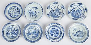 Grp: 8 Chinese Porcelain Plates 18th/19th c.