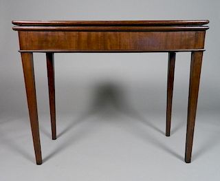 American Hepplewhite Console Card Table