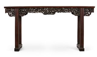 Chinese Export Rosewood Altar Table